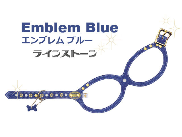 Buddy Belts　エンブレムブルー　ラインストーン付き